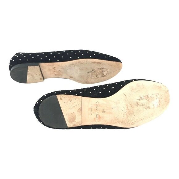 Cole Haan Size 6 Black Deacon Studded Loafers - Picture 6 of 7